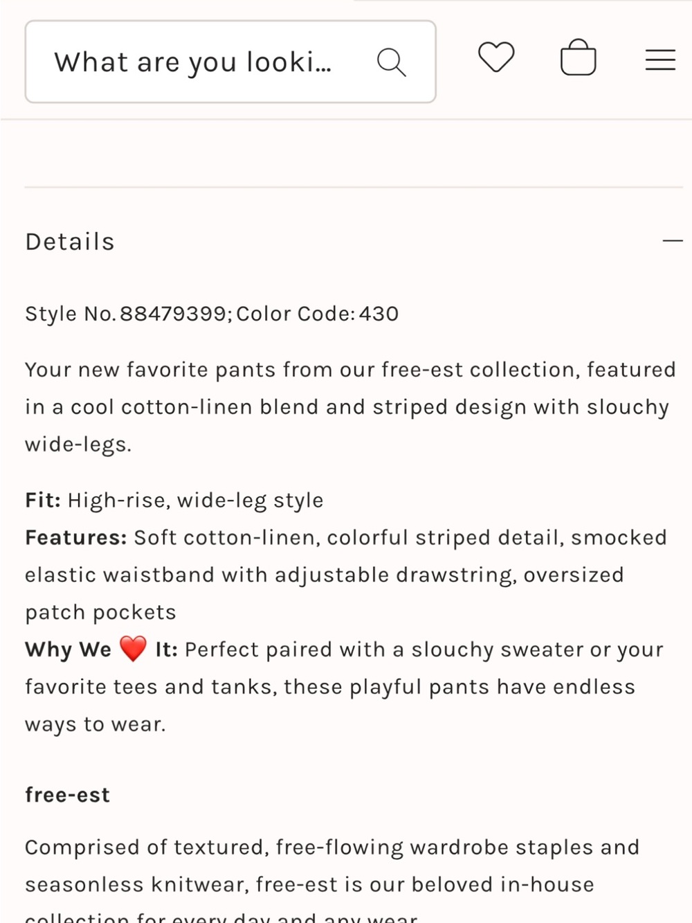 Free People Dana Pants Striped Pink and Turquoise, Worn Once - Picture 5 of 5